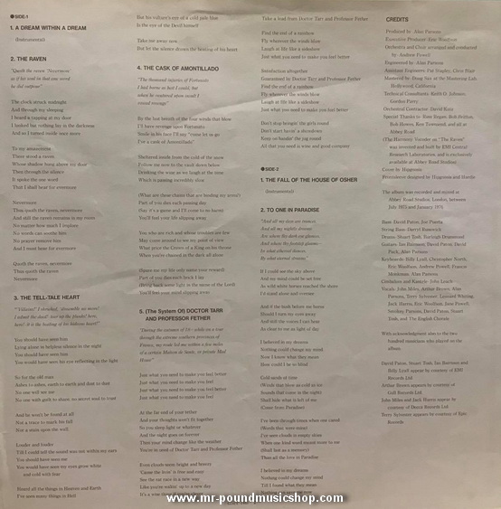 The Alan Parsons Project - Tales of Mystery and Imagination - Edgar Allan Poe