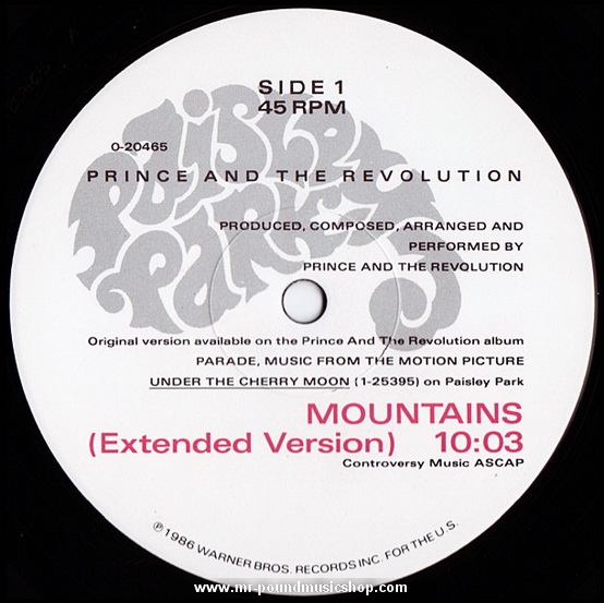 Prince And The Revolution - Mountains (Extended Version)