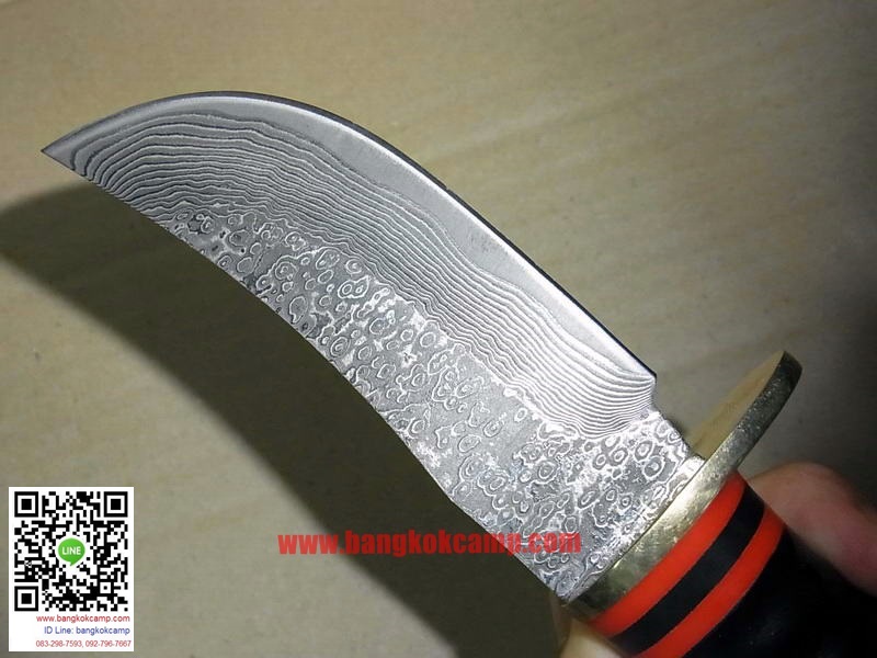 มีดดามัสกัส ด้ามเขา พร้อมซองหนังแท้