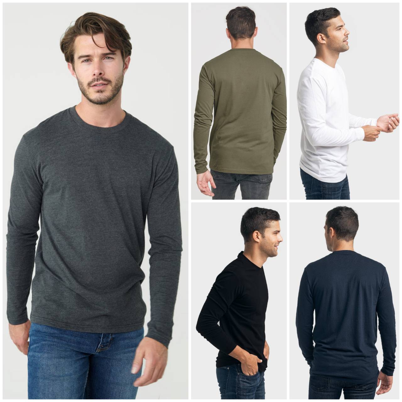 True Classic Premium Crew Neck Long Sleeve T-Shirt