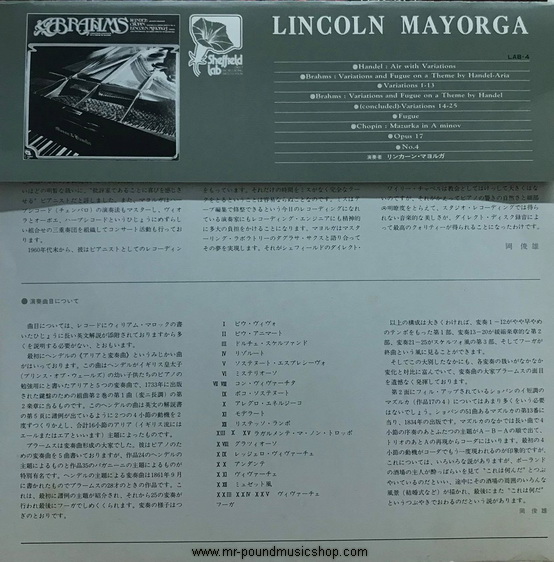 Lincoln Mayorga - Brahms Variations And Fugue On A Theme By Handel