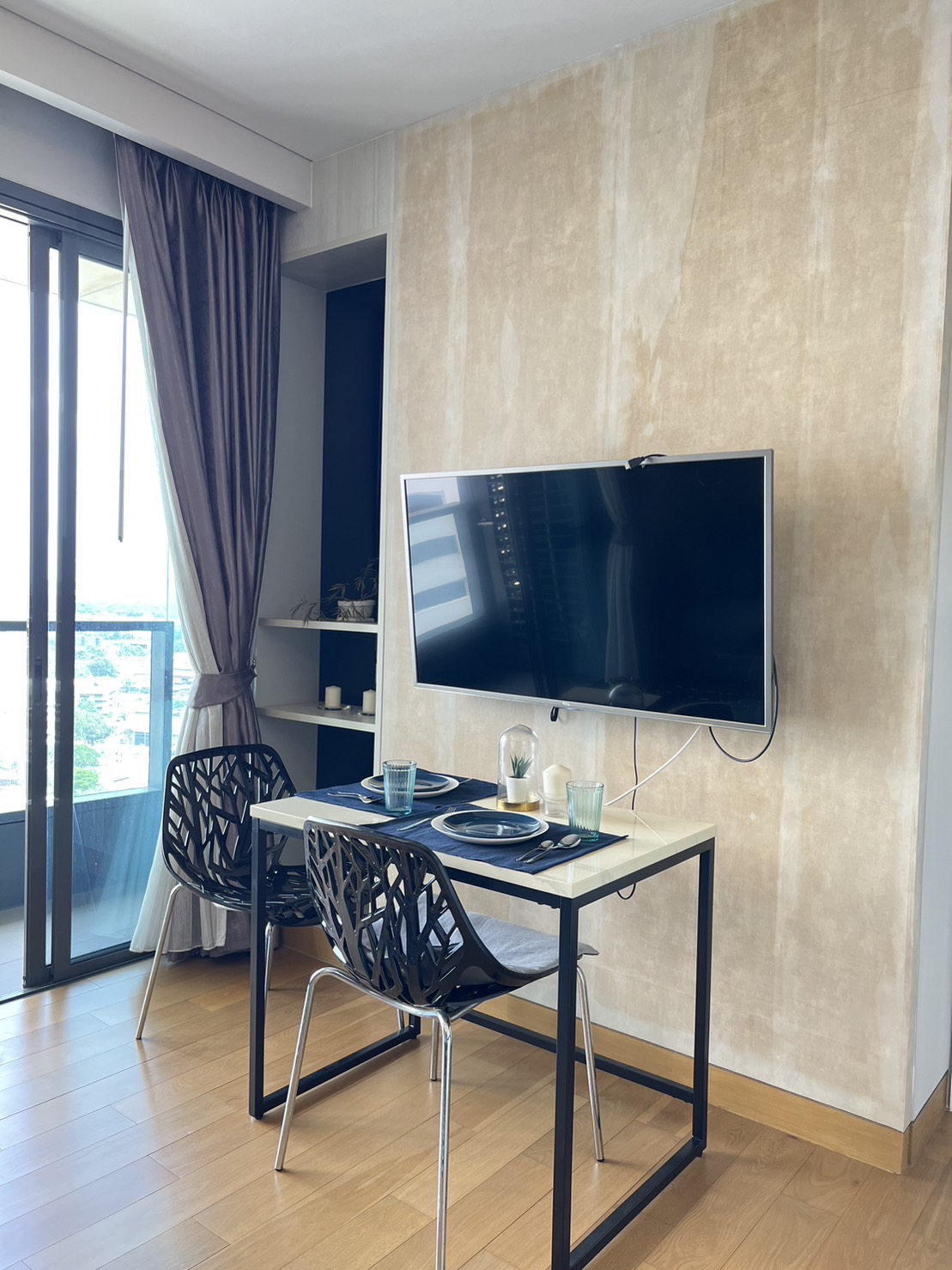 ให้เช่าคอนโด Park 24 (พาร์ค 24) 2 ห้องนอน 2 ห้องน้ำ ชั้น 19 ขนาด 54 ตรม ห้องมุม ห้องแต่ครบพร้อมเข้าอยู่