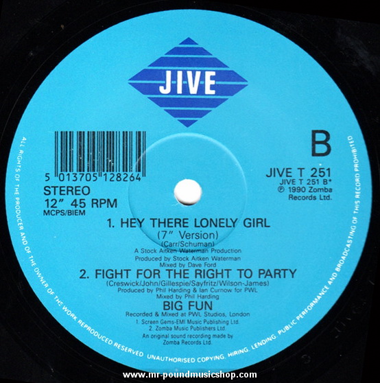 Big Fun - Hey There Lonely Girl