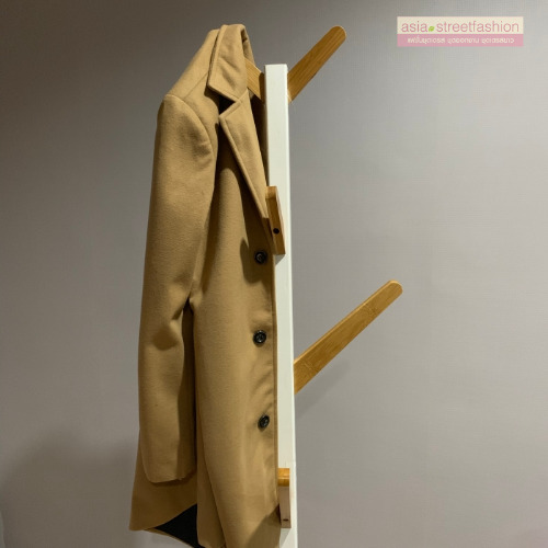 เสื้อโค้ทผู้ชาย สไตล์เกาหลี ทรงคลาสสิค ใส่ง่ายเข้ากับทุกชุด กันหนาวได้ดี พร้อมส่ง สีครีมน้ำตาล