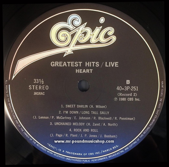 Heart - Greatest Hits / Live