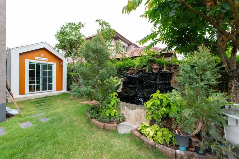 ((ขายบ้านตัวอย่าง)) หมู่บ้าน ชวนชื่นแกรนด์ เอกชัย บางบอน บ้านเดี่ยว 2 ชั้น เป็นบ้านตัวอย่างโครงการ ตกแต่งสวย