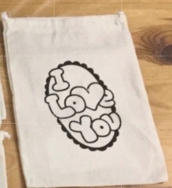 ถุงผ้าระบายสี I Love U 8 - Eco Bag I Love U 8