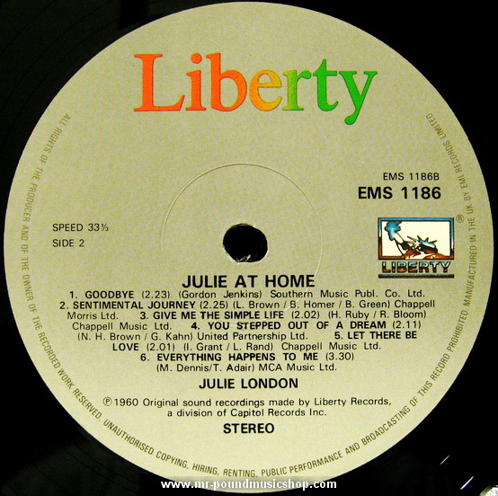 Julie London - Julie At Home