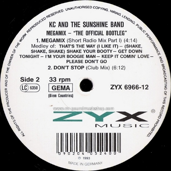 KC And The Sunshine Band - Magamix-The Official Bootleg