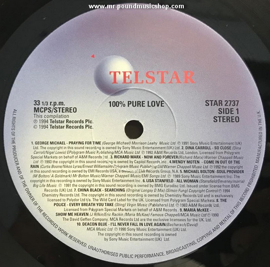 Various Artists - 100% Pure Love