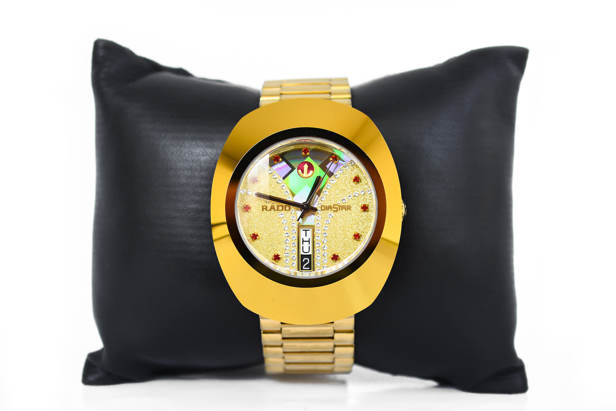 Rado Diastar Automatic เรือนทอง พลอยแดง