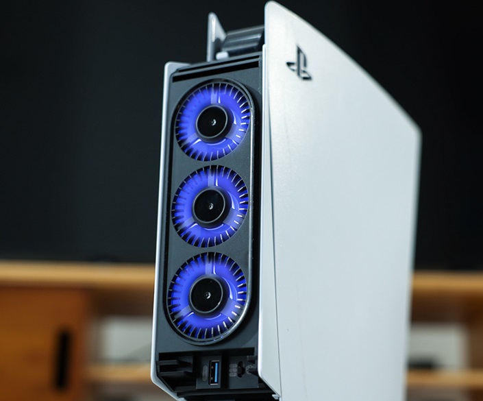 IINE พัดลมระบายความร้อน(3ตัว) for เครื่องเกม PS5 เครื่องรุ่นแรก ได้ทั้งรุ่นใส่แผ่น & ดิจิตัล รุ่น L847