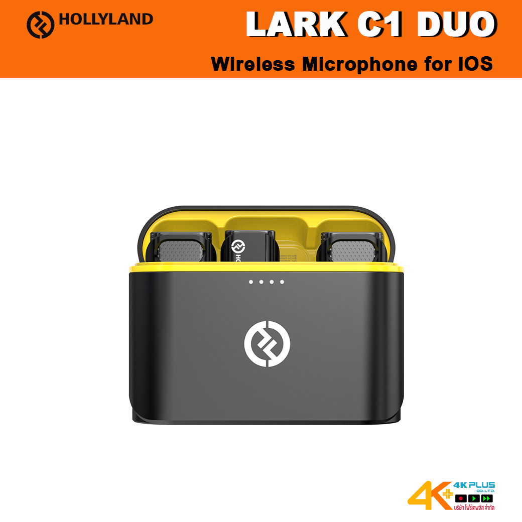HollyLand LARK C1 Duo Wireless Microphone for IOS (Black)