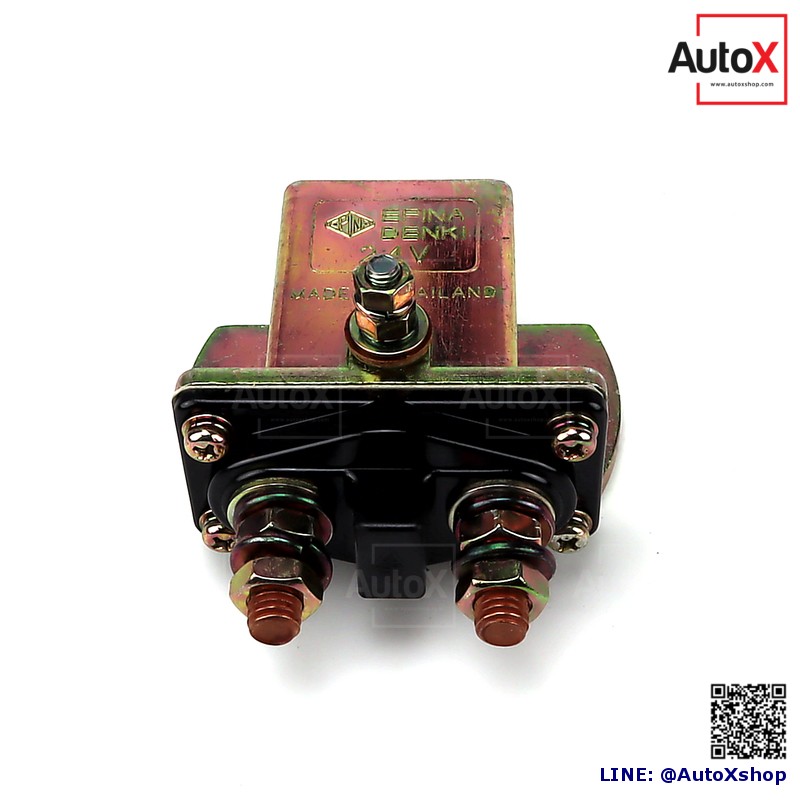 รีเลย์ช่วยสตาร์ท เหลี่ยม มีปุ่มกด 24V SS-80 EN914024 ยี่ห้อEPINA