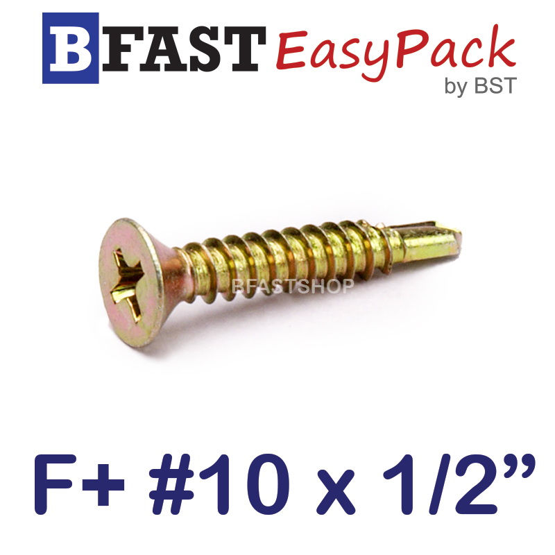สกรูปลายสว่าน F+ #10 x 1/2" (ุ30 ตัว/ถุง)