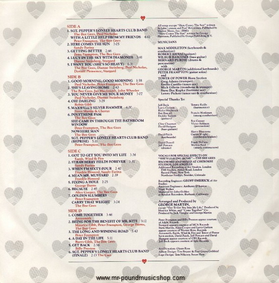 Various Artists - Sgt. Pepper's Lonely Hearts Club Band (Soundtrack)