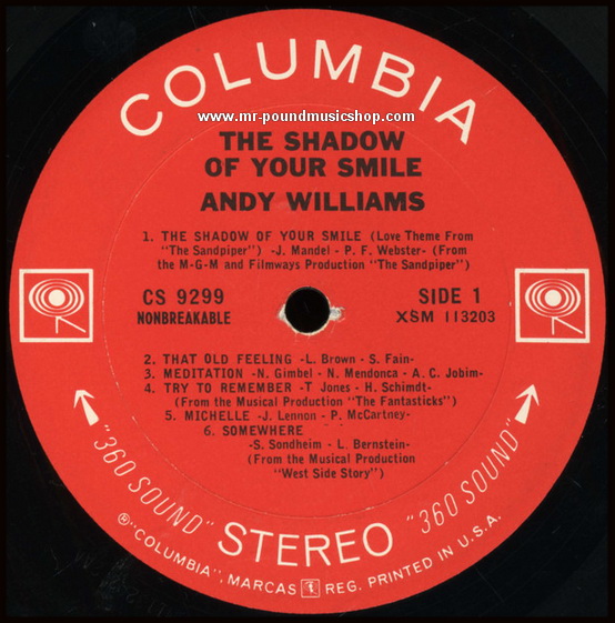 Andy Williams - The Shadow of Your Smile