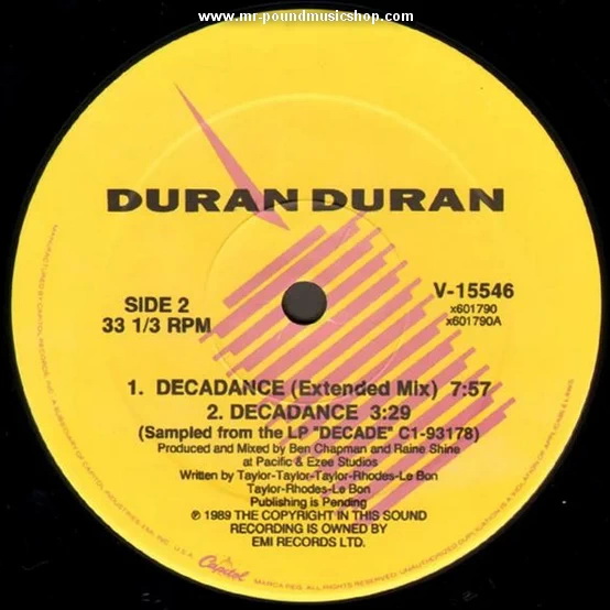Duran Duran - Burning The Ground / Decadance