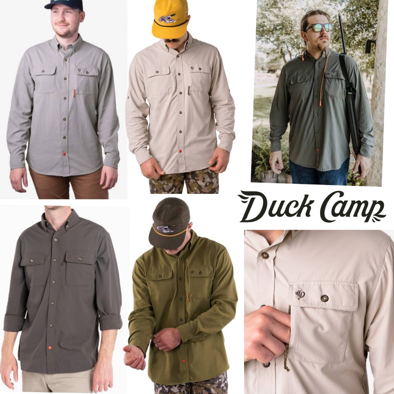 Duck Camp Premium Outdoor Lightweight & Midweight Long Sleeve Shirt