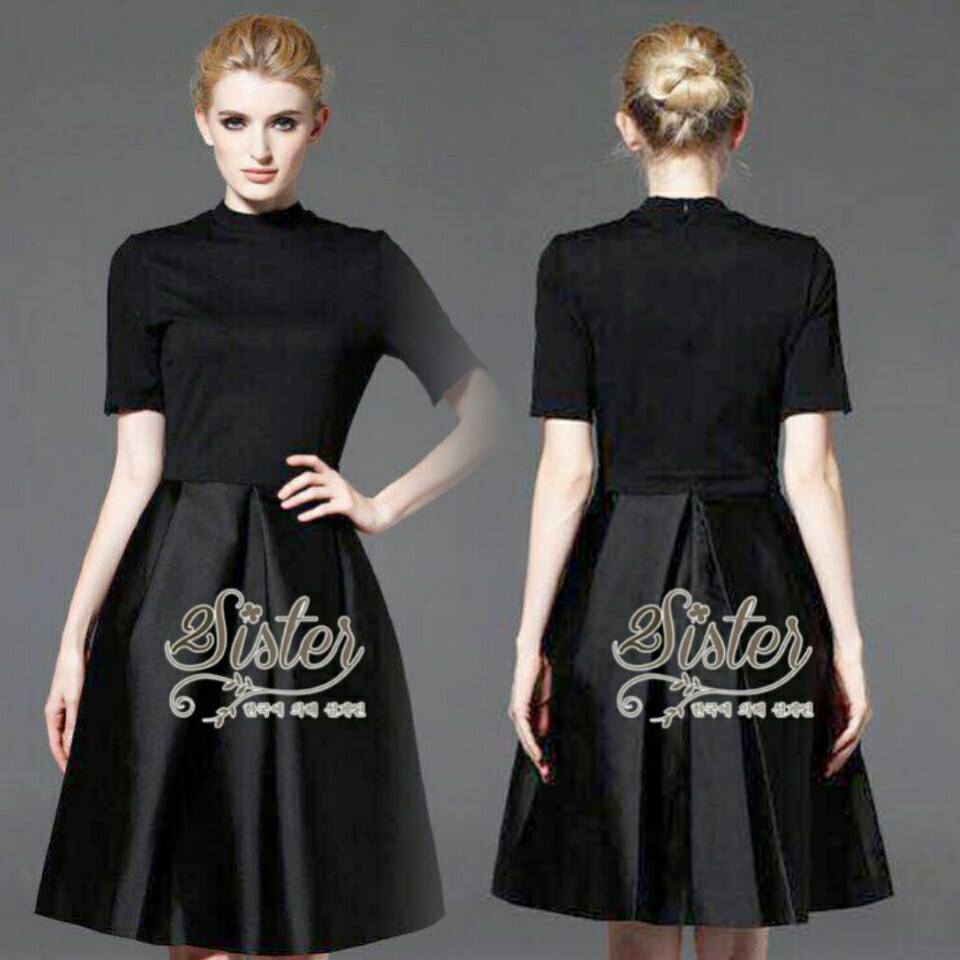 Preorder เดรสสีดำลุคเรียบหรู การันตี 2sister made, Dark Lovely Adorable Dress