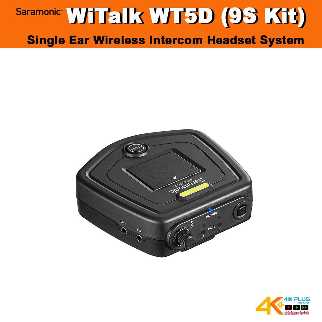 Saramonic WiTalk WT5D (9S Kit) Single Ear Wireless Intercom Headset System