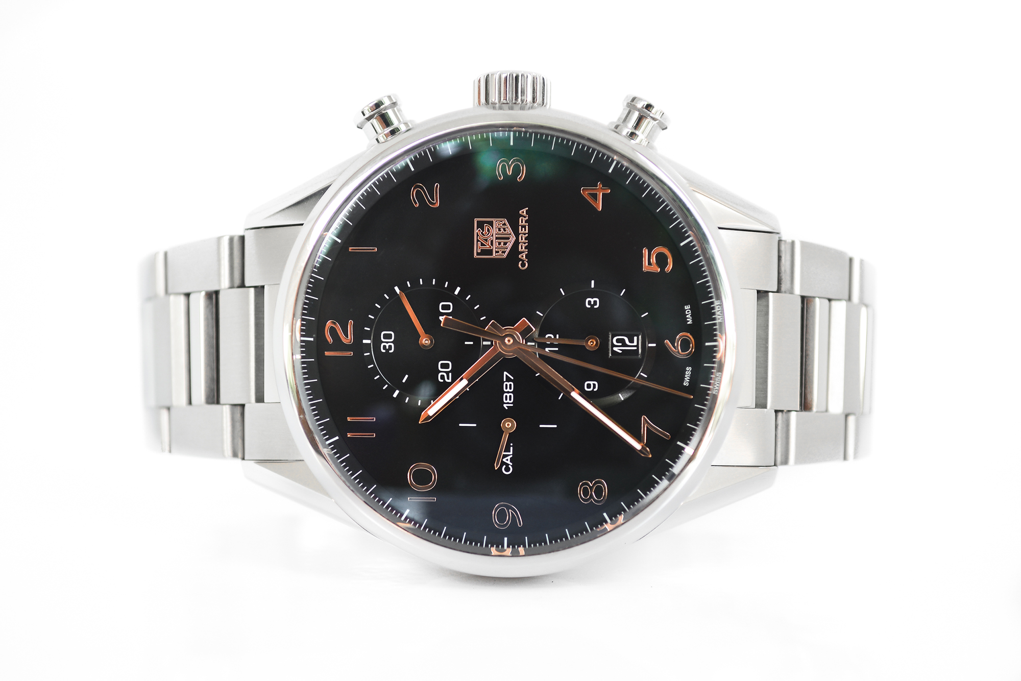 Tag Heuer Carrera Black Dial Chronograph Cal.1887