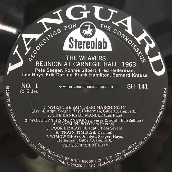 The Weavers - Reunion At Carnegie Hall - 1963