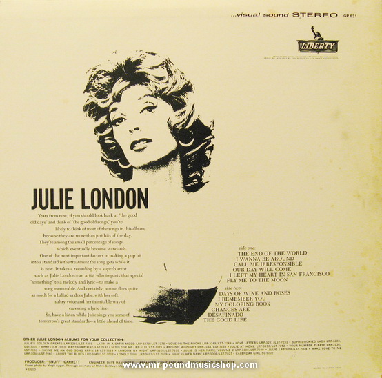 Julie London - The End of The World