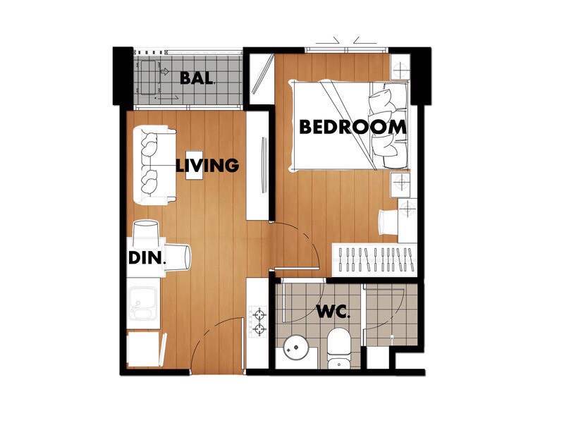 ให้เช่าคอนโด The Light New York (เดอะ ไลท์ นิวยอร์ค) 1 และ 2 ห้องนอน ห้องตกแต่งครบพร้อมอยู่