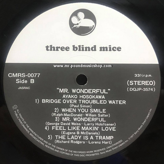 Ayako Hosokawa - To Mr. Wonderful