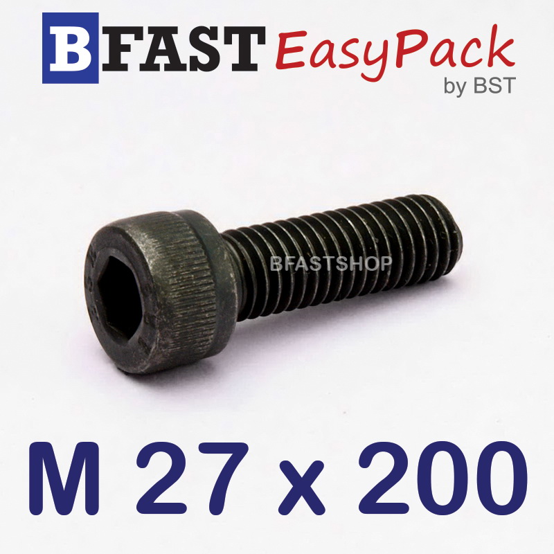 สกรูหัวจมดำ M 27 x 200 *เกลียวครึ่ง*