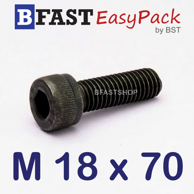 สกรูหัวจมดำ M 18 x 70 *เกลียวครึ่ง*