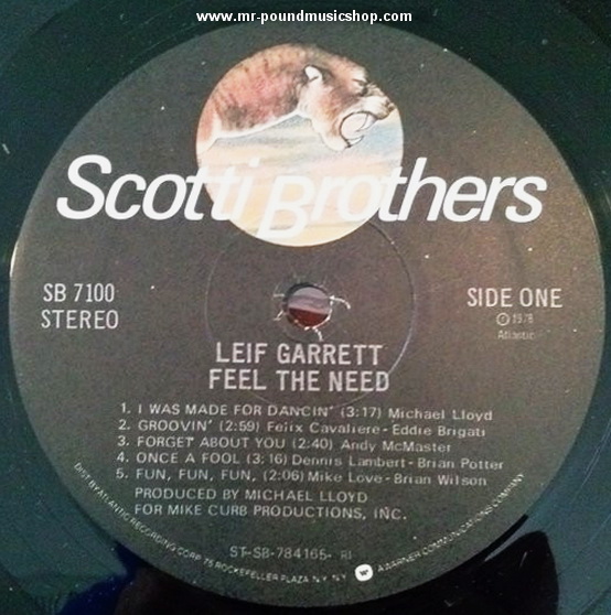 Leif Garrett - Feel The Need
