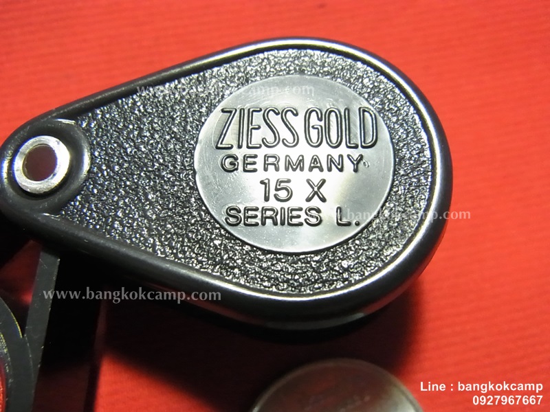 กล้องส่องพระ / จิวเวอรี่ ZIESS GOLD 15x Series L รุ่นเก่า แกนอลูมิเนียม ใหม่เก่าเก็บ (ดำ-ดำ)