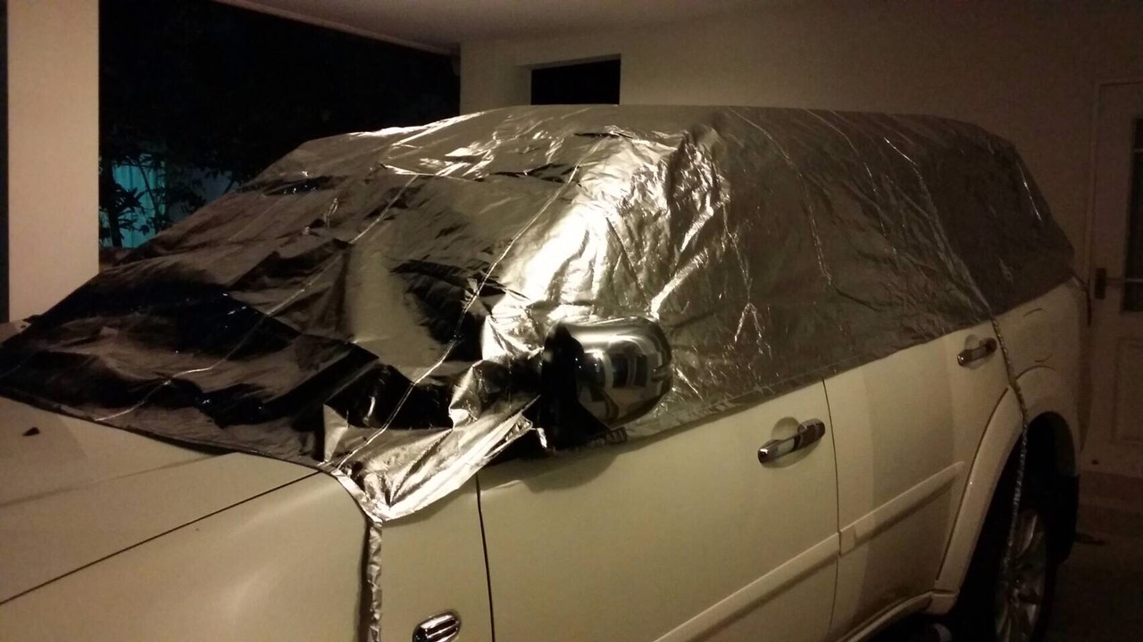 Sunaway ผ้าคลุมรถกันร้อน 100% (สำหรับ MPV-SUV ครึ่งคัน)