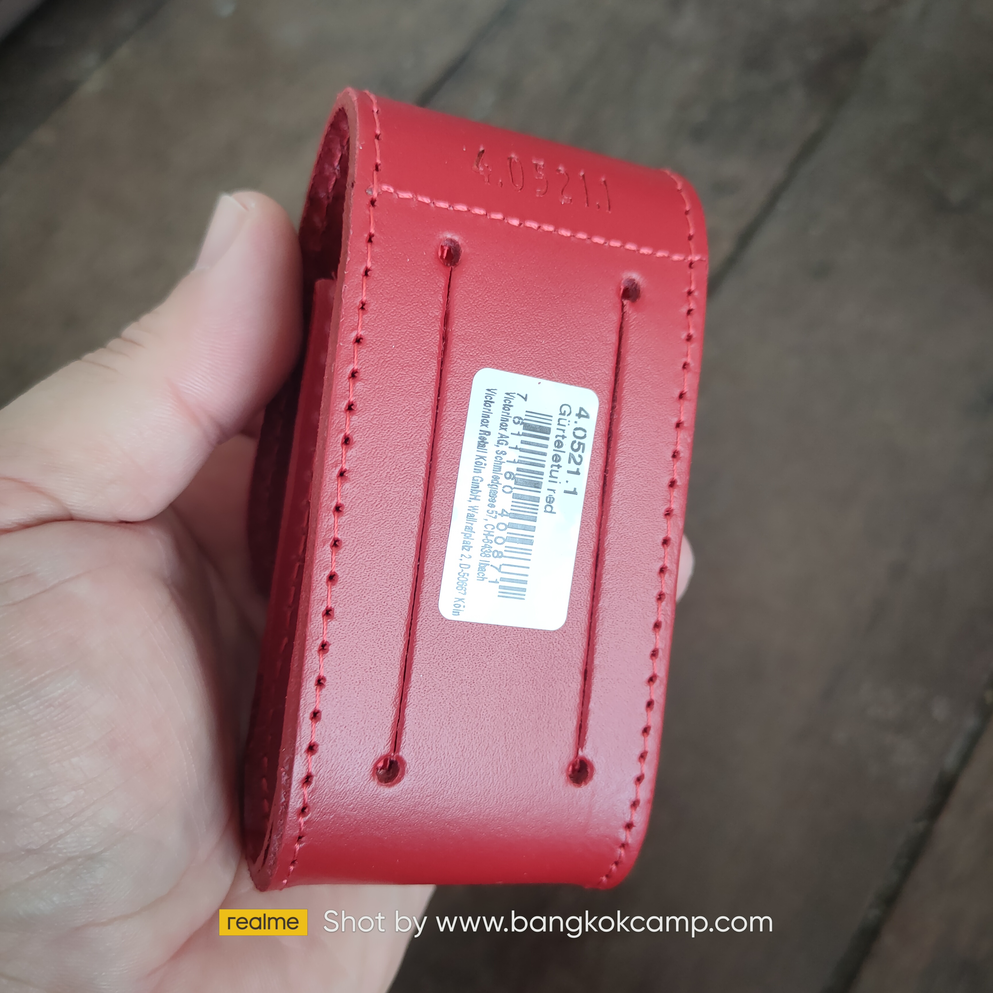 ซองหนังแท้ ใส่ Victorinox รุ่น SwissChamp (4.0521.1) Made in Switzerland ของใหม่ ของแท้