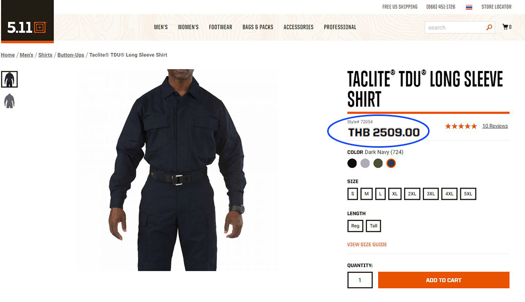 5.11 Tactical Ripstop Tdu Long Sleeve Shirt
