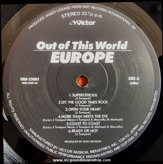 Europe - Out Of This World