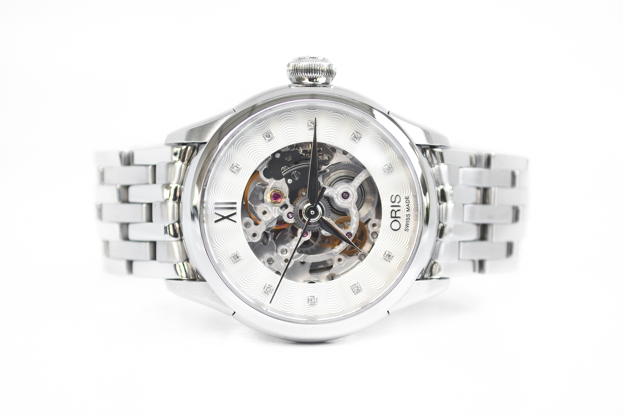 Oris Artelier Skeleton Automatic Lady size หลักเพชร