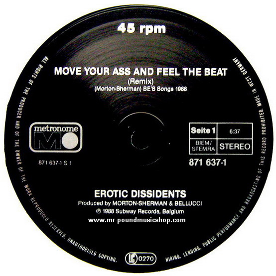 Erotic Dissidents - Move your ass and feel the Beat