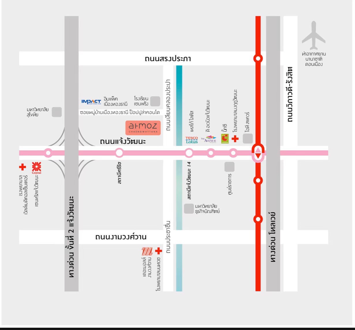 ให้เช่าคอนโด Atmoz Chaengwattana (แอทโมซ แจ้งวัฒนะ) 1 ห้องนอน 1 ห้องน้ำ ราคาเช่าเพียง 8,000 บาท/เดือน เท่านั้น