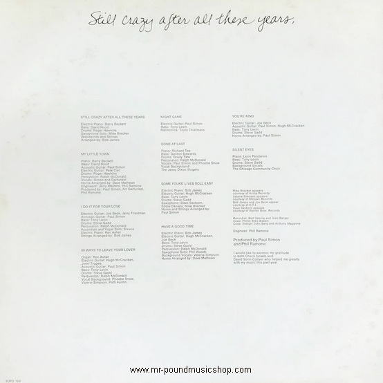 Paul Simon - Still Crazy After All These Years