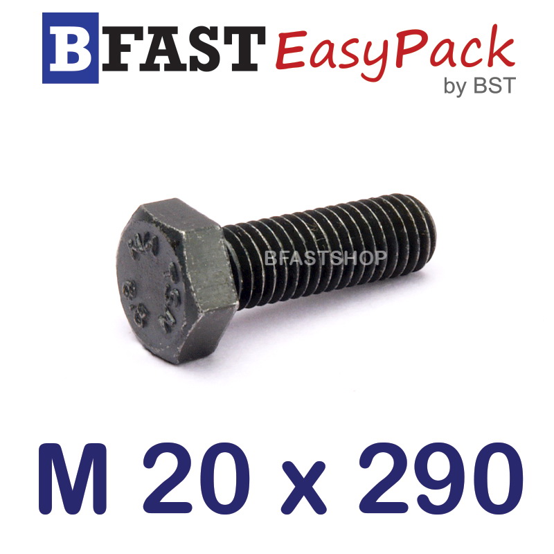 สกรูมิลดำ M20 x 290 *เกลียวครึ่ง*
