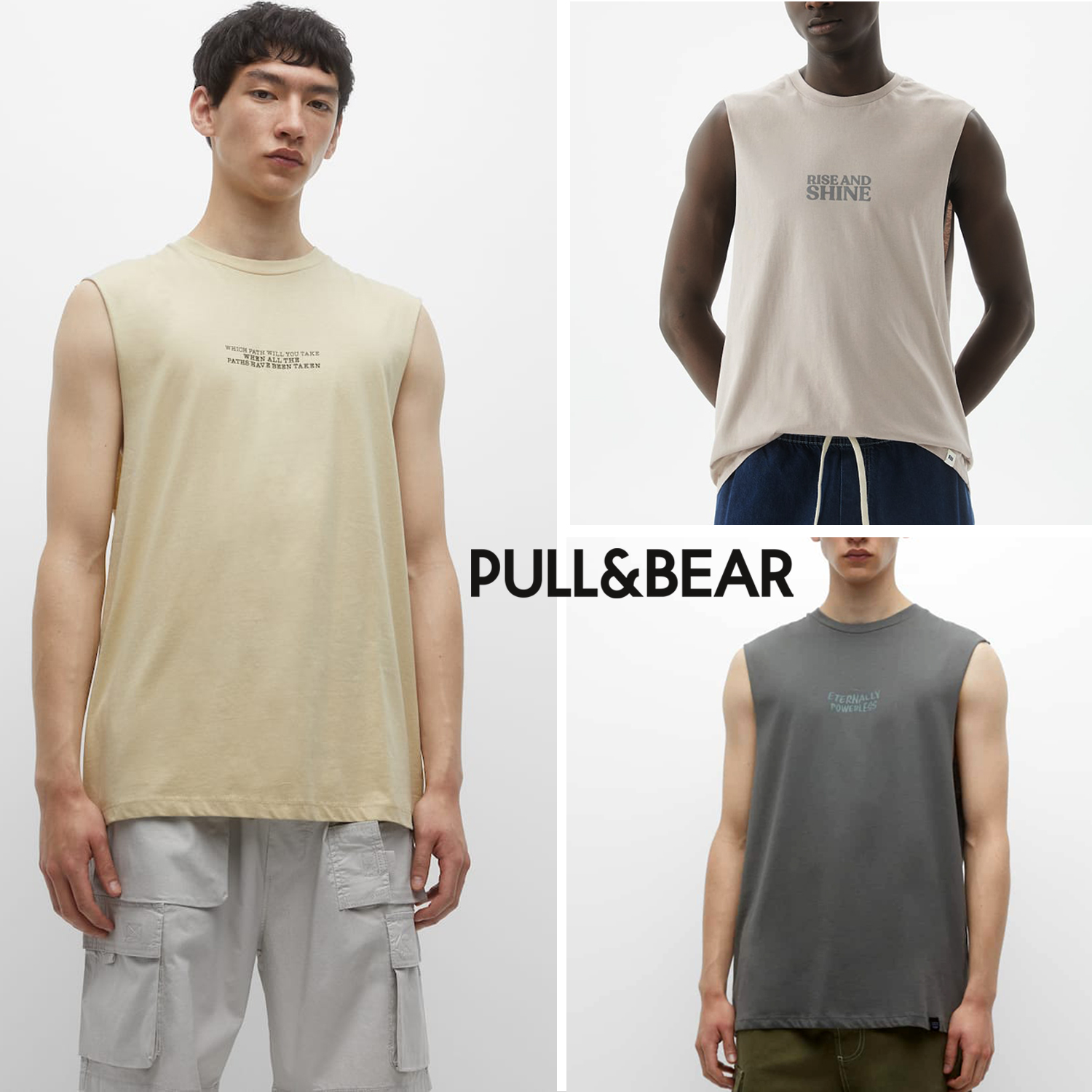 Pull & Bear Basic Sleeveless Tee
