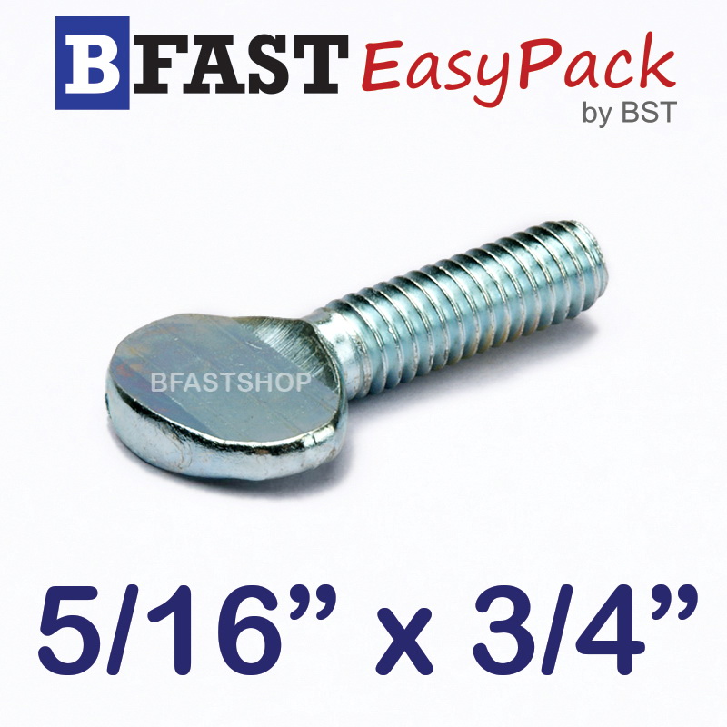 สกรูหางปลาแบน 5/16" x 3/4" (5 ตัว/ถุง)