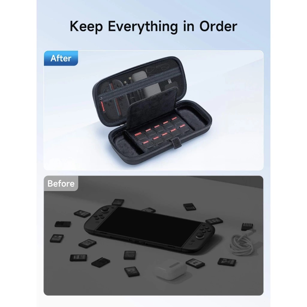JSAUX กระเป๋าพร้อมสายสะพาย สำหรับ Nintendo Switch 2 (รุ่นปี 2025) BG0122
