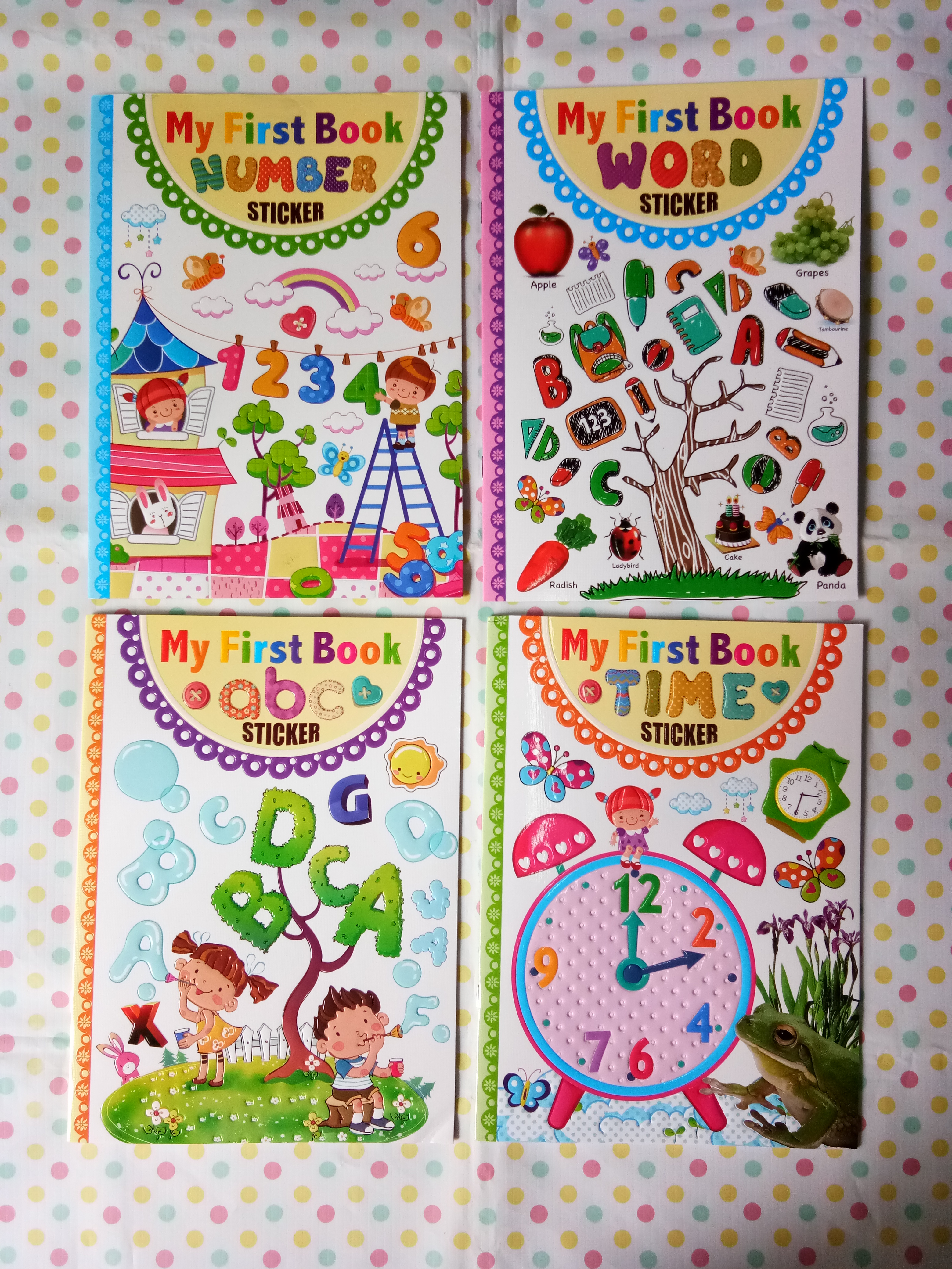 เซตหนังสือกิจกรรม My First Book sticker เซต 4 เล่ม
