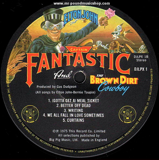 Elton John - Captain Fantastic And The Brown Dirt Cowboy