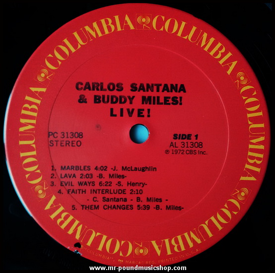 Carlos Santana & Buddy Miles - Carlos Santana & Buddy Miles! Live!