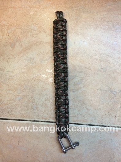สายรัดข้อมือ PARACORD BRACELET ถักจากเชือก PARACORD550 รุ่นใหม่มี ห่วงสแตนเลส